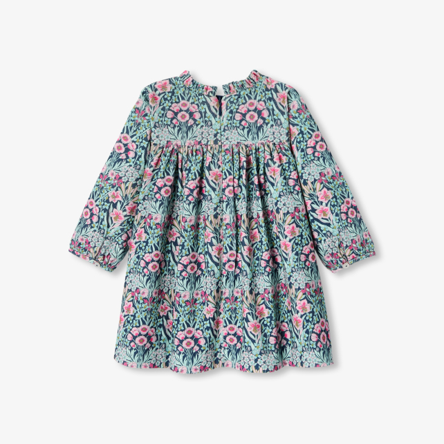 Robe bébé fille en tissu Liberty velours