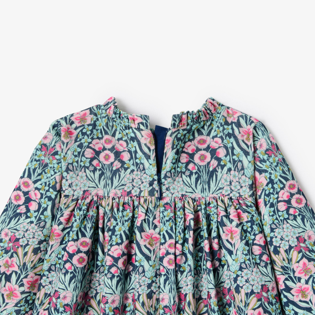 Robe bébé fille en tissu Liberty velours