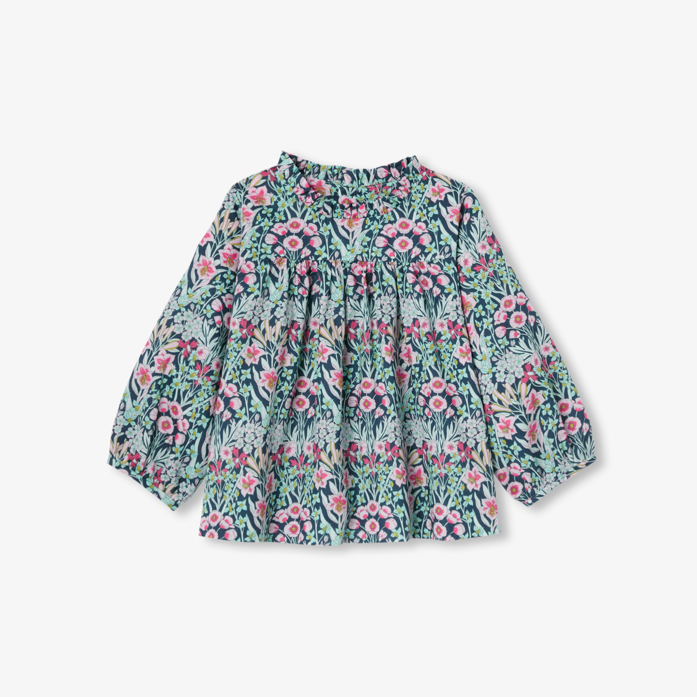 Blouse bébé fille en tissu Liberty