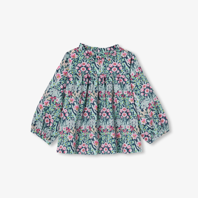 Blouse bébé fille en tissu Liberty