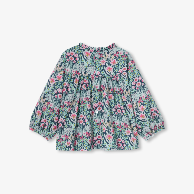 Blouse bébé fille en tissu Liberty