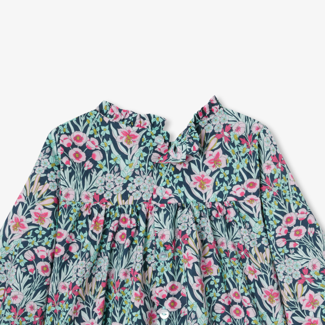 Blouse bébé fille en tissu Liberty
