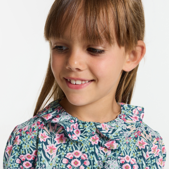 Girl blouse in Liberty fabric