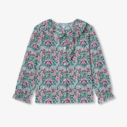 Blouse enfant fille en tissu Liberty