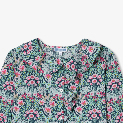 Blouse enfant fille en tissu Liberty