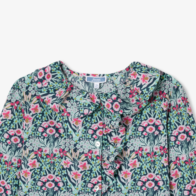 Blouse enfant fille en tissu Liberty