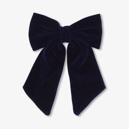Girl velvet bow hair clip